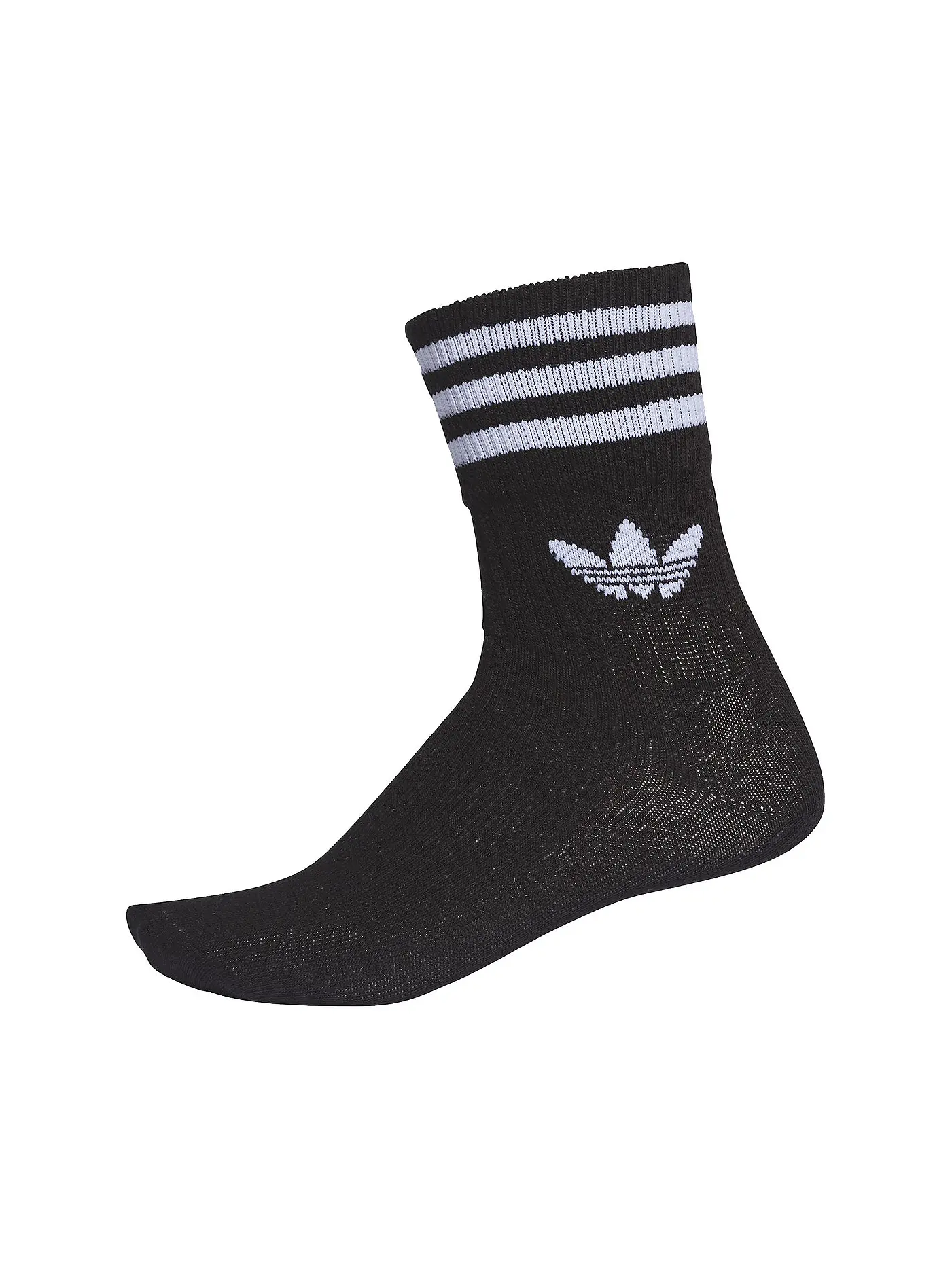 ADIDAS | Socken 3er Pkg " Mid Cut Crew " white black | schwarz